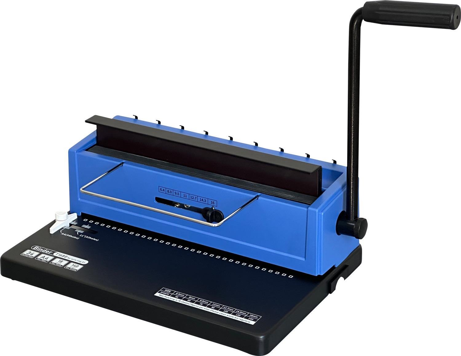 Біндер на металеву пружину YIBO T1688 квадратні отвори (30585434)