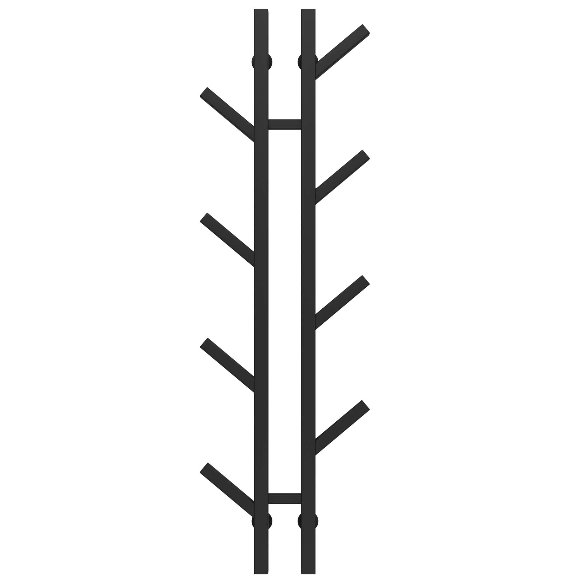 Полотенцесушитель водяной Deffi Sakura П8 нижнее подключение нержавеющая сталь 100х1200 мм Черный (A.SR.120.10.8.B.A)