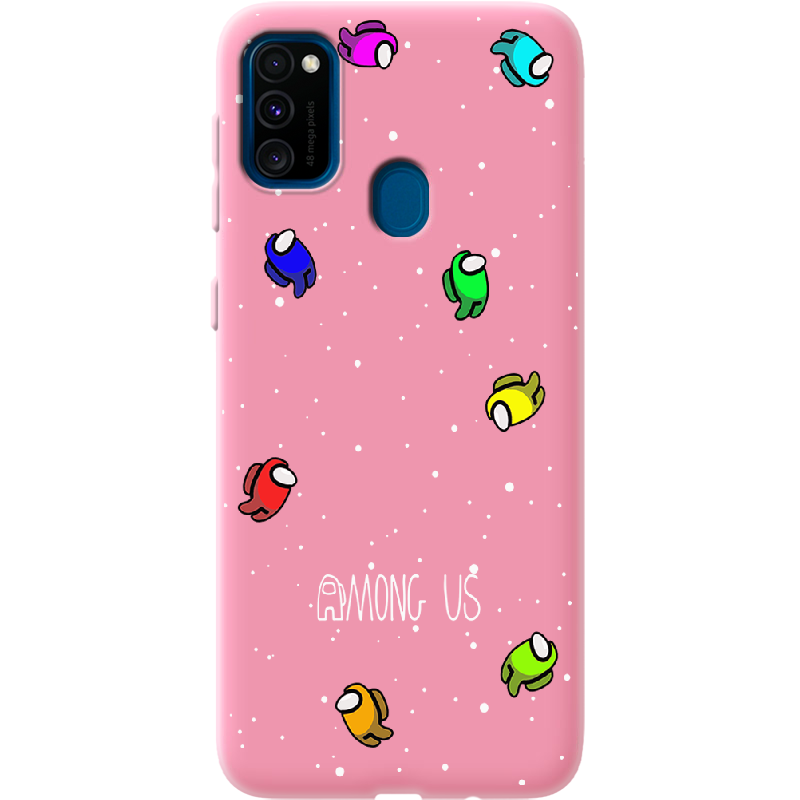 Чехол с рисунком Boxface Samsung M307 Galaxy M30s Among Us Invisible Розовый силикон (38209-bk76-41819)