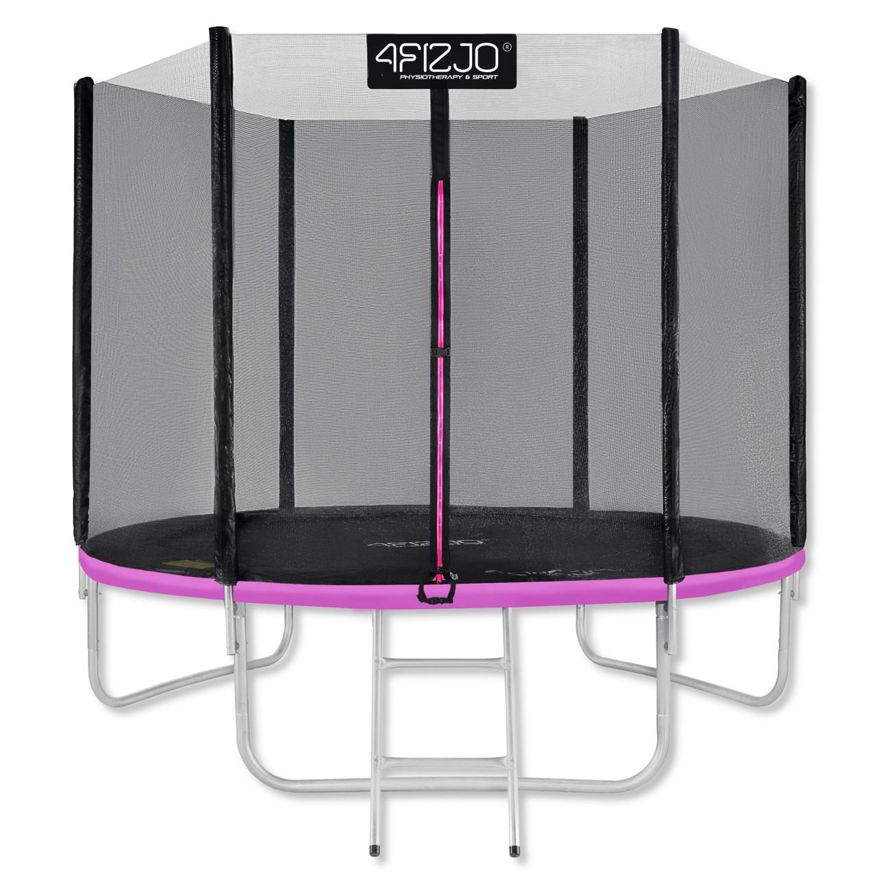 Батут із зовнішньою сіткою 4FIZJO 4FJ0305 Classic 8FT 252 см Black/Pink - фото 9 Батут із зовнішньою сіткою 4FIZJO 4FJ0305 Classic 8FT 252 см Black/Pink - фото 9