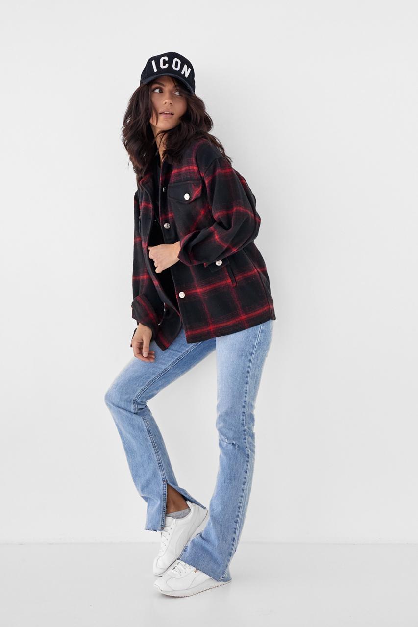 Сорочка жіноча тепла Pickk-upp S Червоний (9498790) - фото 3 Сорочка жіноча тепла Pickk-upp S Червоний (9498790) - фото 3