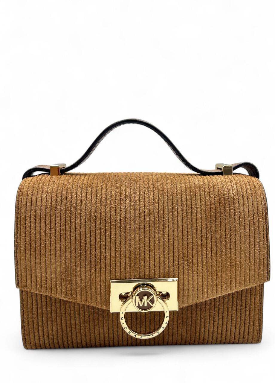 Сумка женская Michael Kors Hendrix 32F1H1HCOS Luggage XS Conv XBody Leather Коричневый (2746864330)