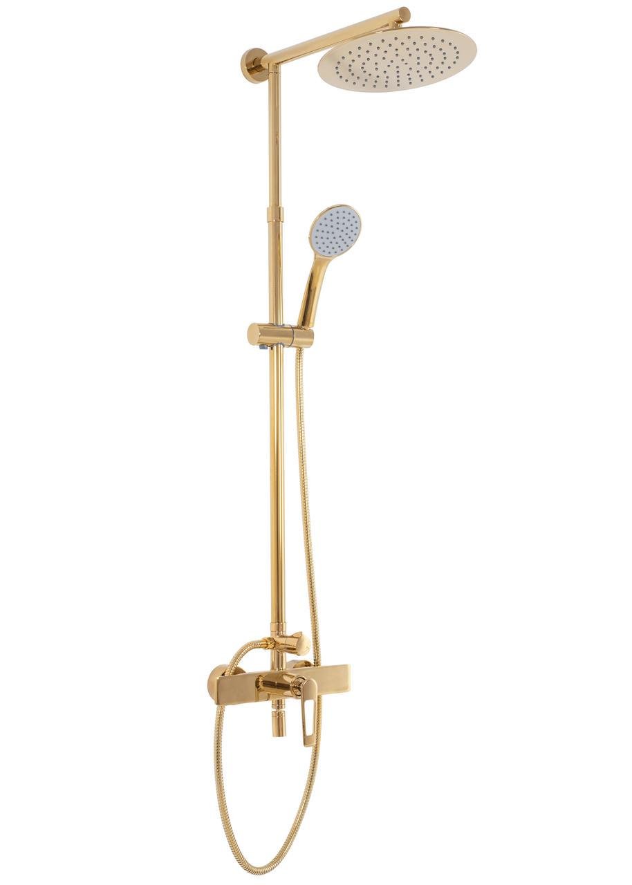 Душевой гарнитур Rea ALDI с изливом Золотой (Rea-P8802)