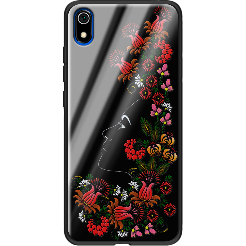 Чехол Boxface Xiaomi Redmi 7A 3D Ukrainian Muse Черный силикон со стеклом (37400-bk64-37746)