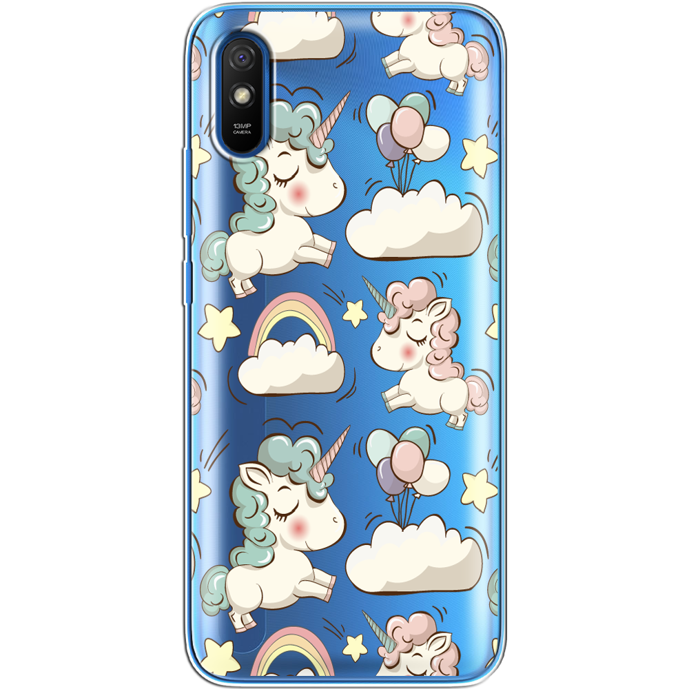 Чохол BoxFace Xiaomi Redmi 9A Unicorns Прозорий силікон (40304-cc2-40304)