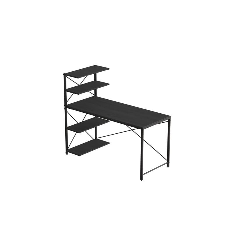 Компьютерный стол Ferrum-decor Jack 120 металл/ДСП Чорний/Сосна Кембра (FRD-104381)