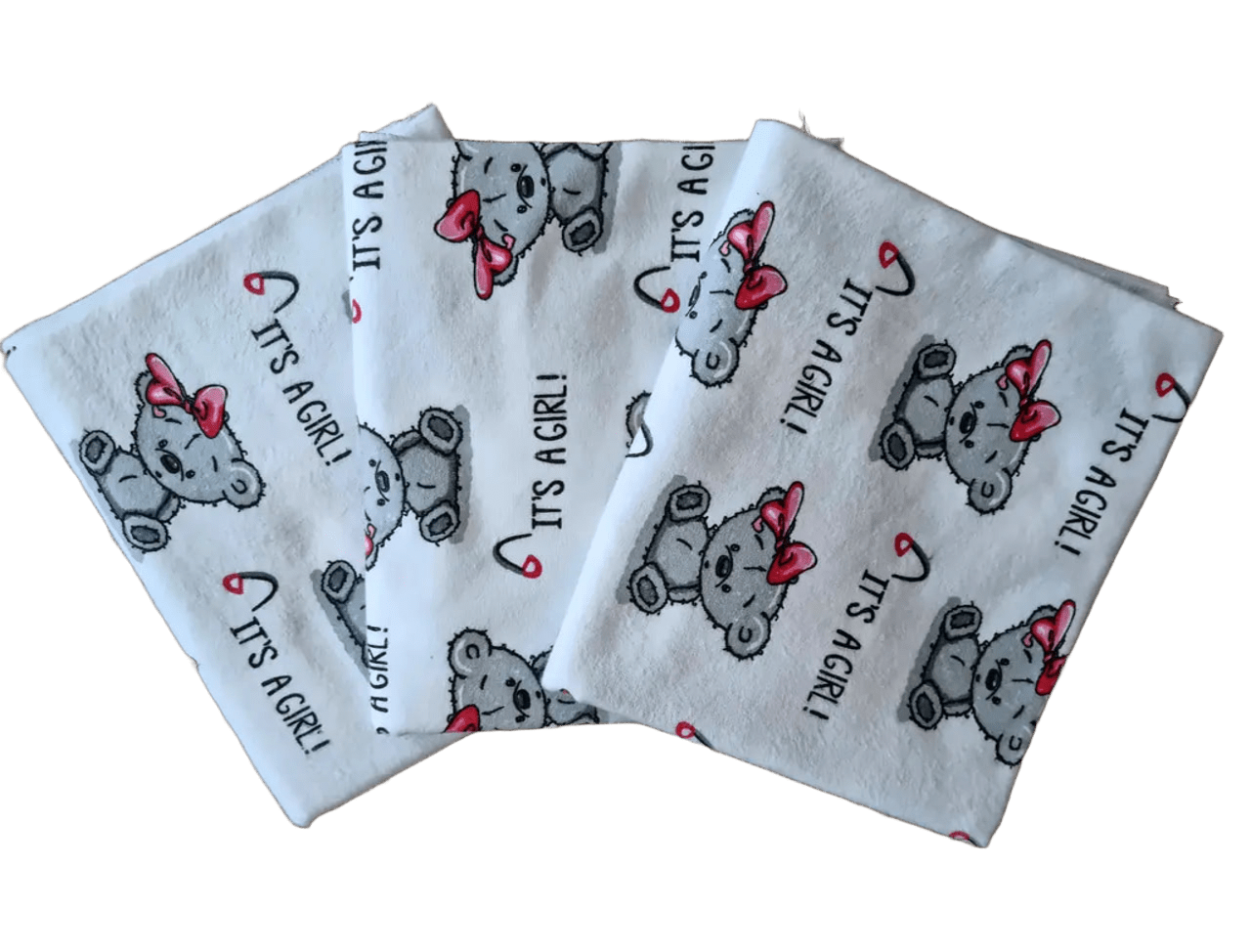 Пеленки детские BST 3 шт. 90х80 см Белый/Розовый (2505661793)