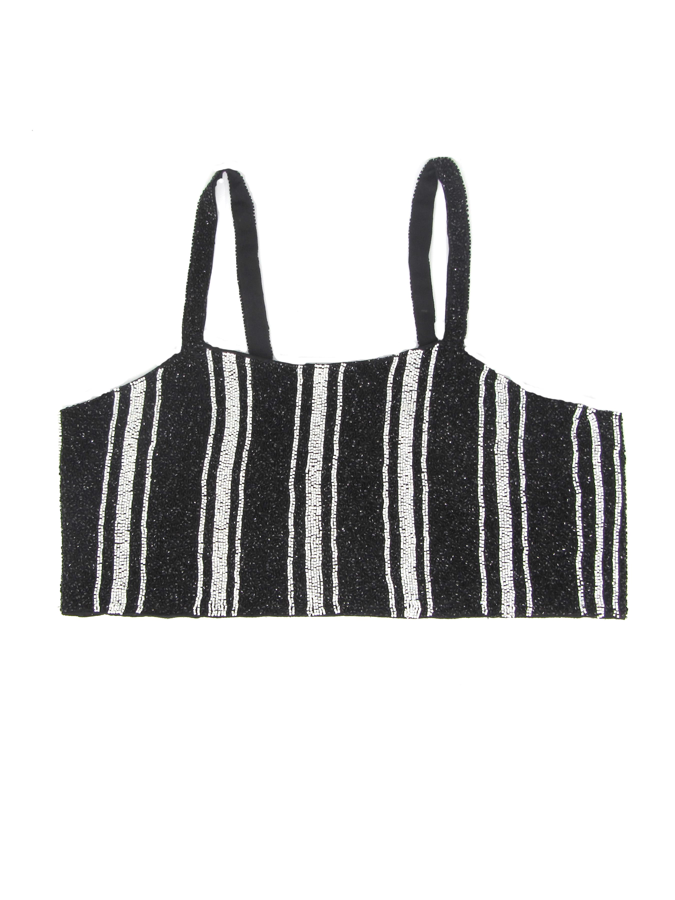 Топ H&M Смужка р. 42 Чорний/Білий (X1804481216)