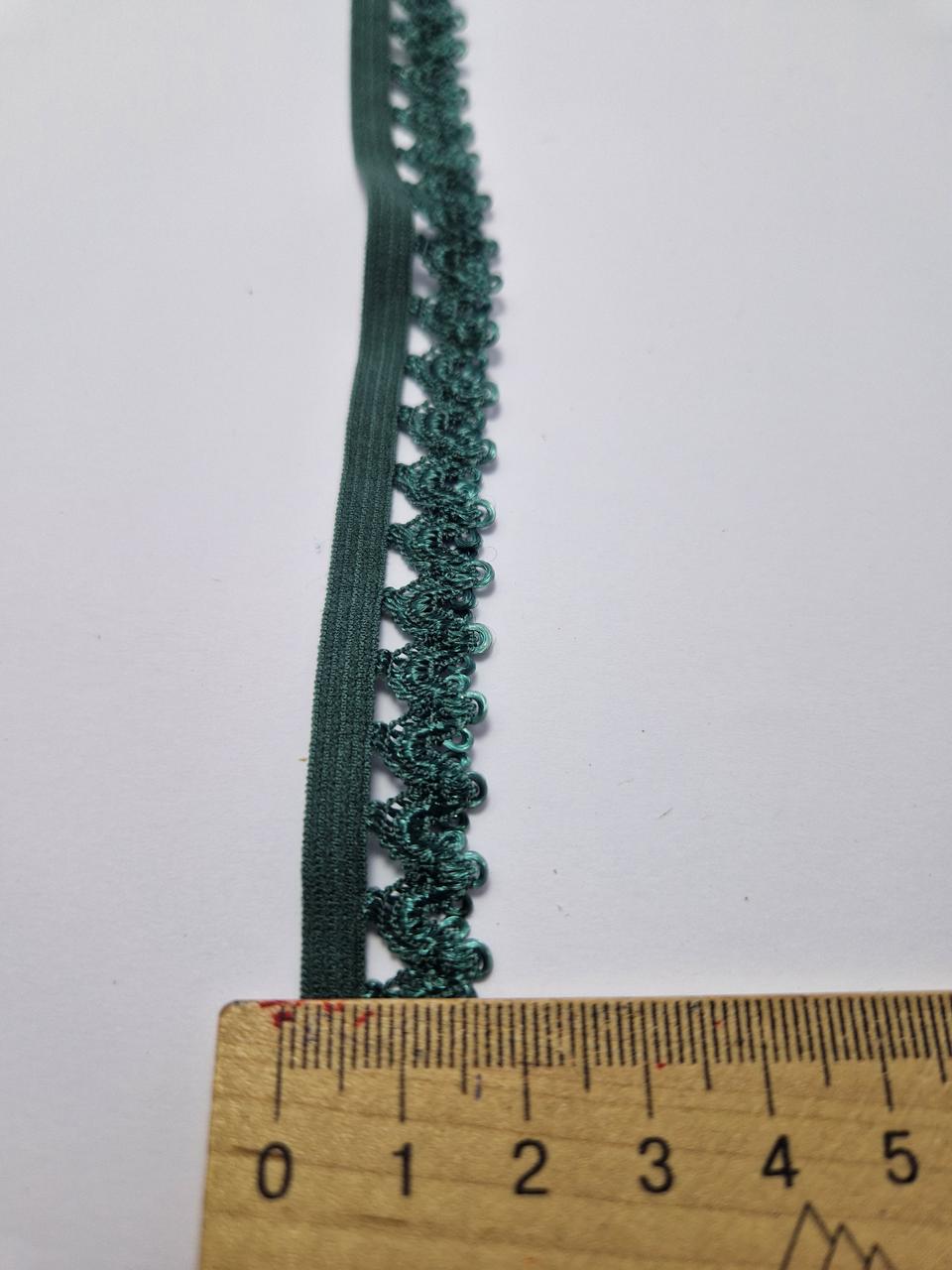 Резинка станова ажурна 1,5 см Зелений (1857300769) - фото 3 Резинка станова ажурна 1,5 см Зелений (1857300769) - фото 3