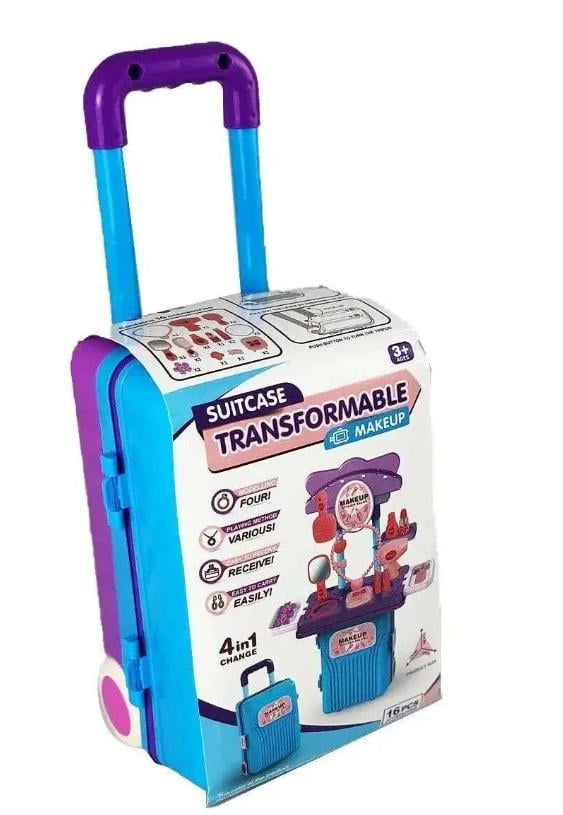 Детский игровой набор для девочек Suitcase Transformable Makeup (CK05A)