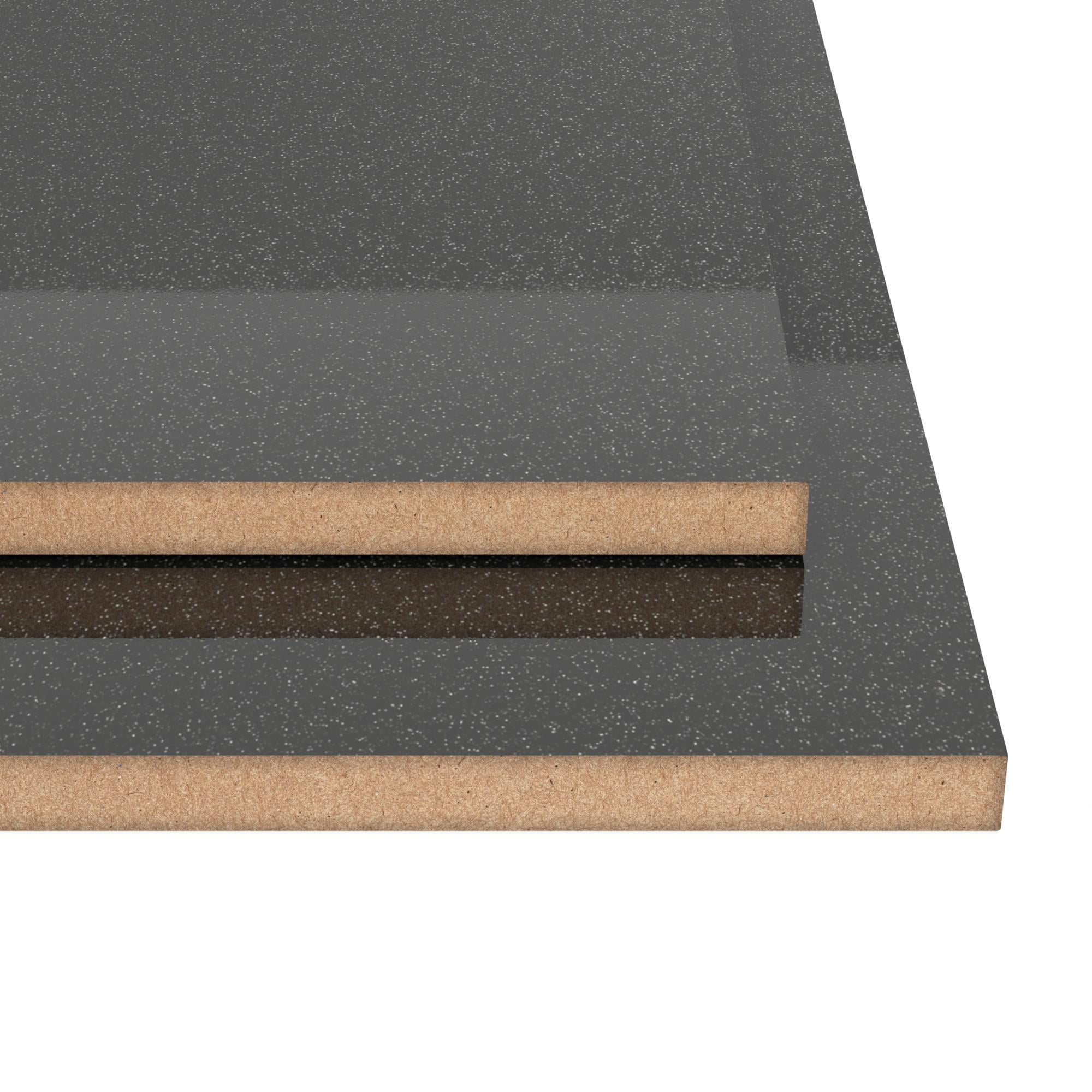 Панель МДФ Kastamonu P231 18 мм Галактика чорний глянець (K00423)