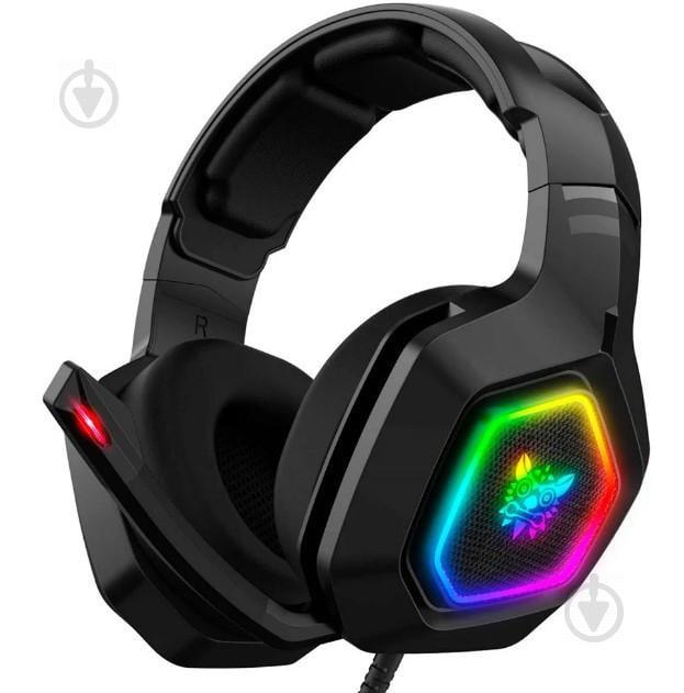 Игровая гарнитура Onikuma Gaming K10 Pro LED с RGB подсветкой Черный