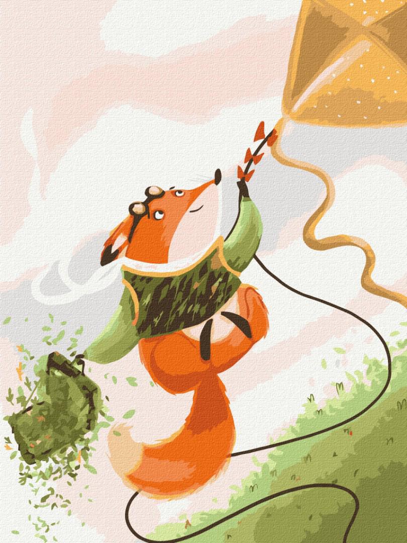 Картина по номерам Brushme Полет на воздушном змее 30x40 см (KBS0129)