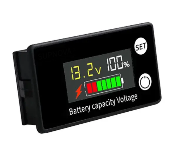 Індикатор ємності заряду акумуляторної батареї 8 V-100 V модель 6133A з датчиком температури Індикатор ємності заряду акумуляторної батареї 8 V-100 V модель 6133A з датчиком температури