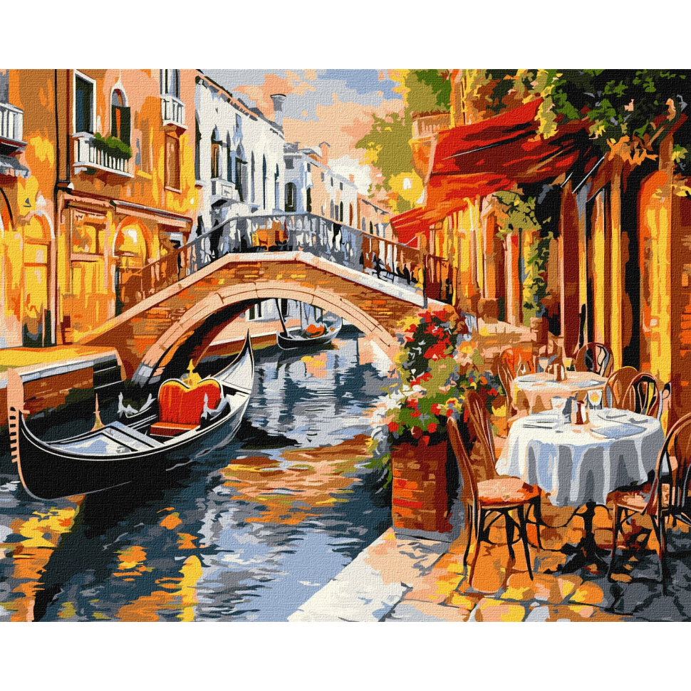 Картина по номерам Ideyka Венецианские улицы 40x50 см (KHO3660)