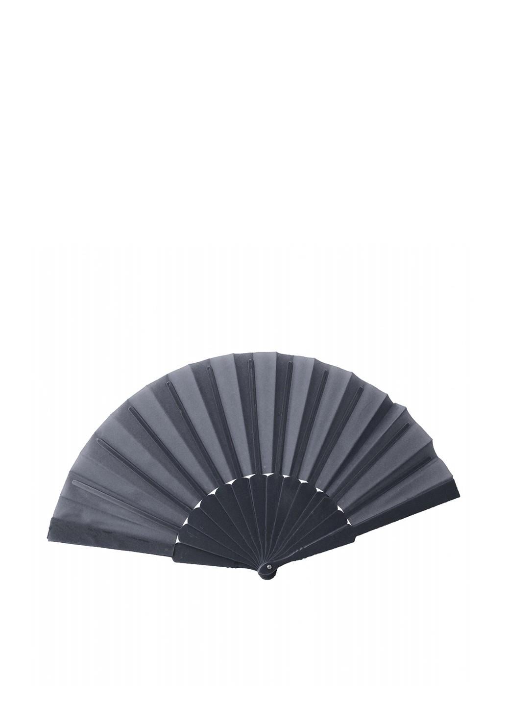 Віяло тканинне 23 см (18-504BLK)