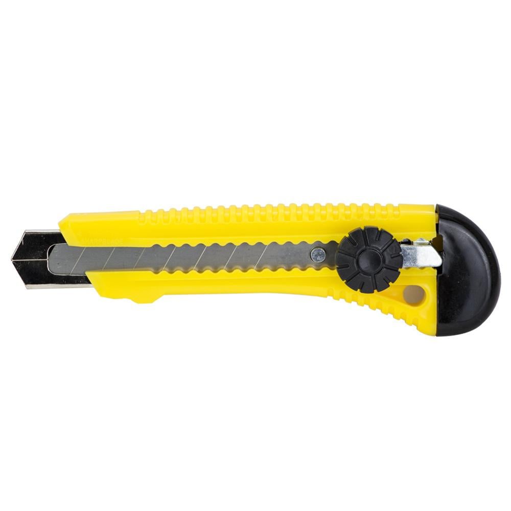 Нож строительный Sigma винтовой замок пластик лезвие 18 мм (8211141)