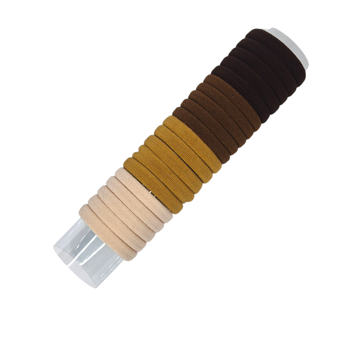 Резинки для волос текстильные в тубусе 20 шт. (0600)