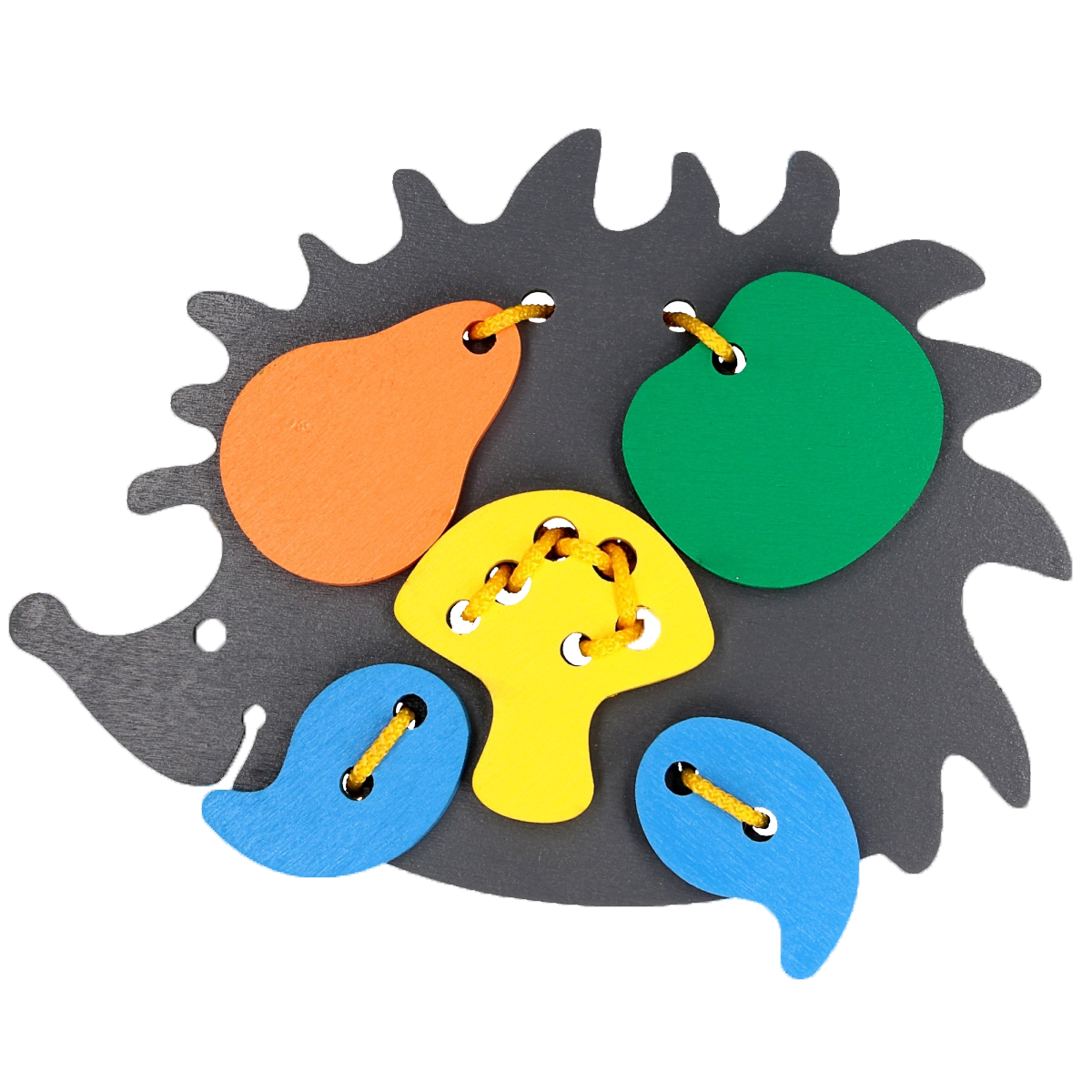 Игрушка-шнуровка Еж детская развивающая (607)