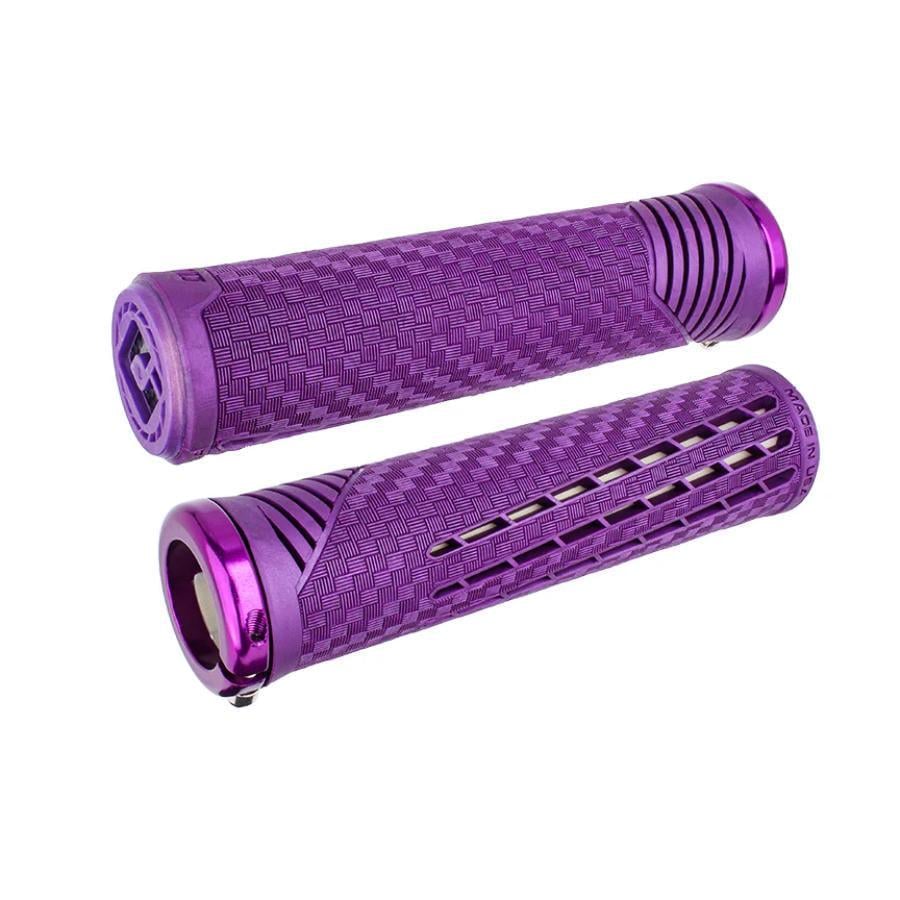 Грипсы ODI CF Grip v2.1 Lock-On Cosmic Purple/Pearl w/PurpleClamp (F35CFPW-P)