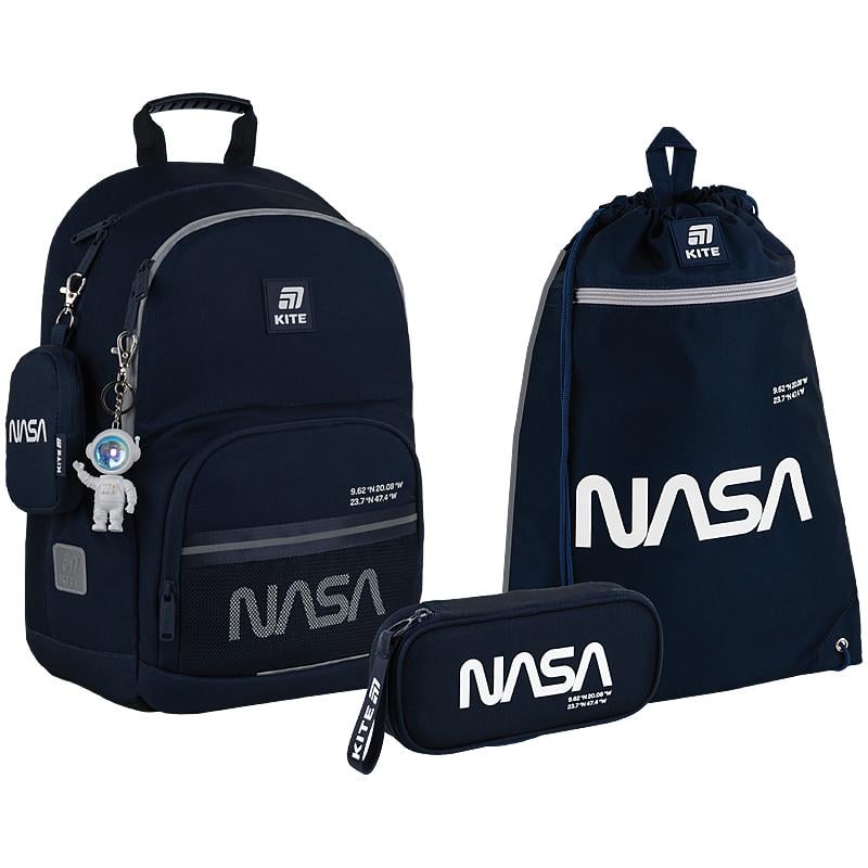 Школьный набор KITE Education NASA SET NS25-585M рюкзак/пенал/сумка