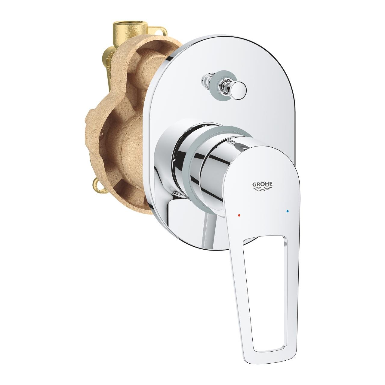 Смеситель скрытого монтажа Grohe BauLoop 29041001 с переключателем Хром (149620)