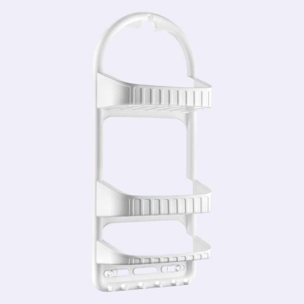 Полка для ванной комнаты трехъярусная Dunya Plastik Белый (09165)