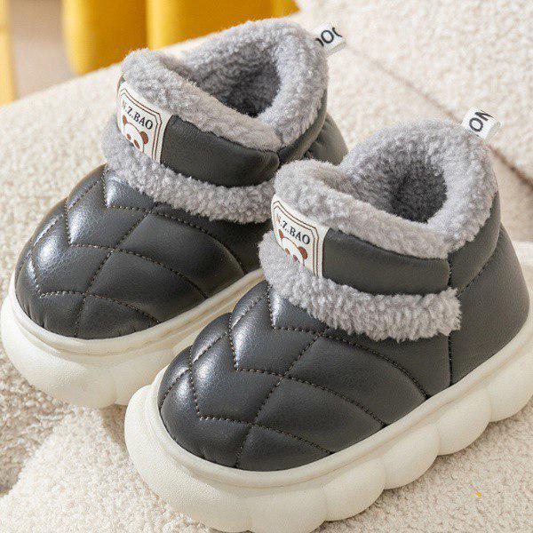 Дутики детские зимние без застежек M00285-7 р. 28-29 Темно-Серый - фото 2