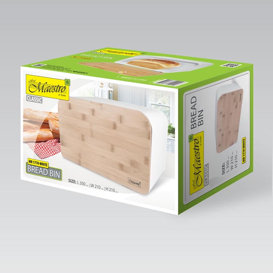Хлебница Maestro MR-1770-W 35х21х21 см (102894) - фото 4 Хлебница Maestro MR-1770-W 35х21х21 см (102894) - фото 4