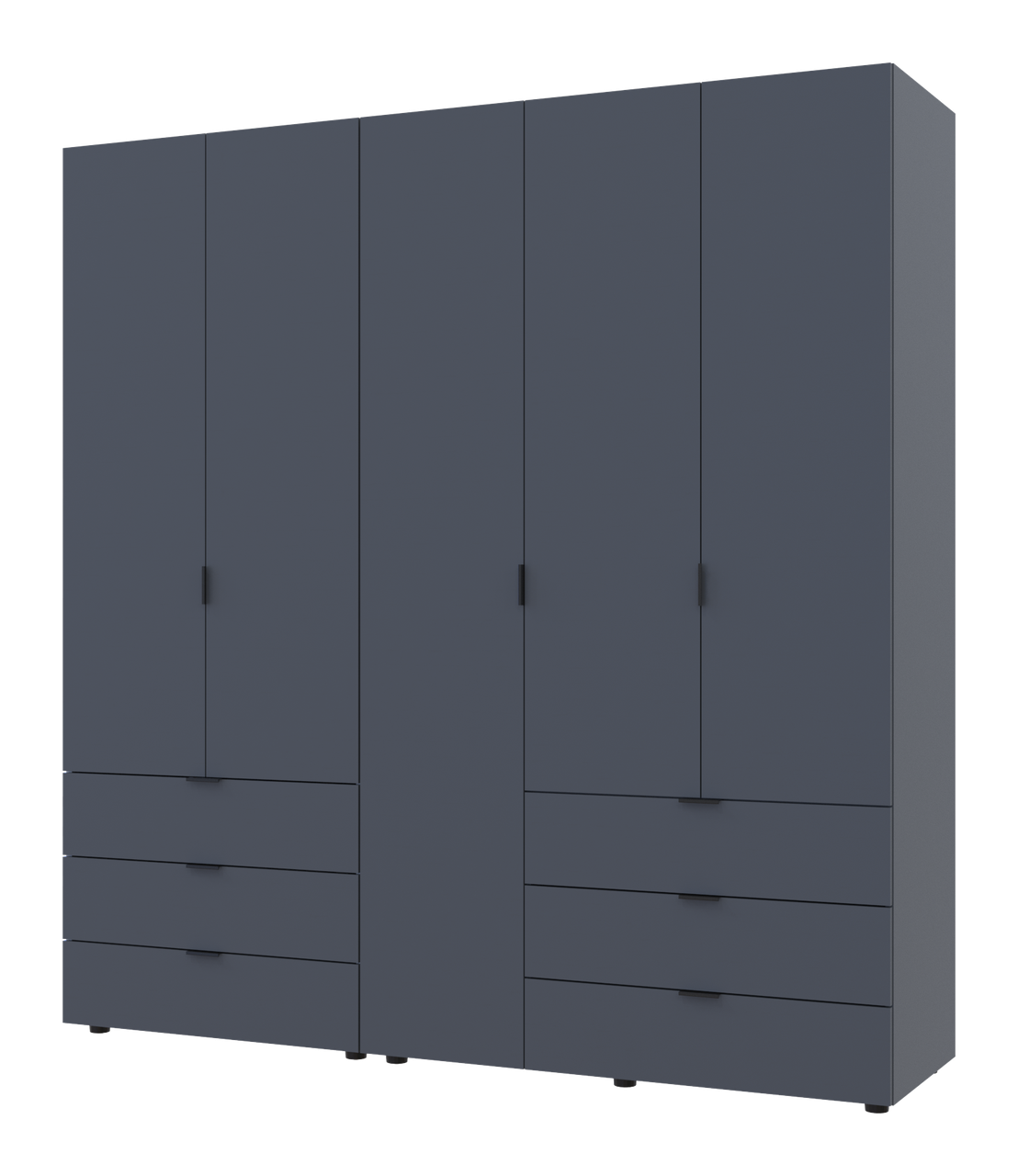 Шкаф распашной для одежды Doros Гелар 2 шт. 193,7х49,5х203,4 см Графит - фото 1 Шкаф распашной для одежды Doros Гелар 2 шт. 193,7х49,5х203,4 см Графит - фото 1