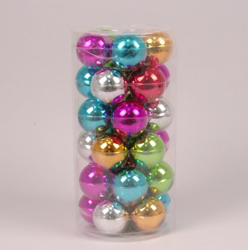 Шары стеклянные 5,7 см 30 шт. (44584)