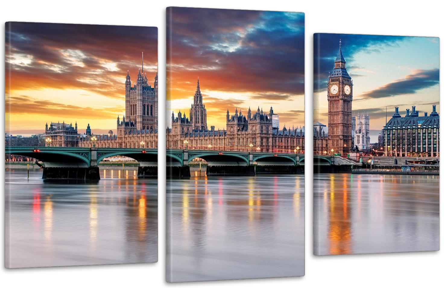 Картина модульная в гостиную/спальню Лондон 70х130 см (Art-719_3)