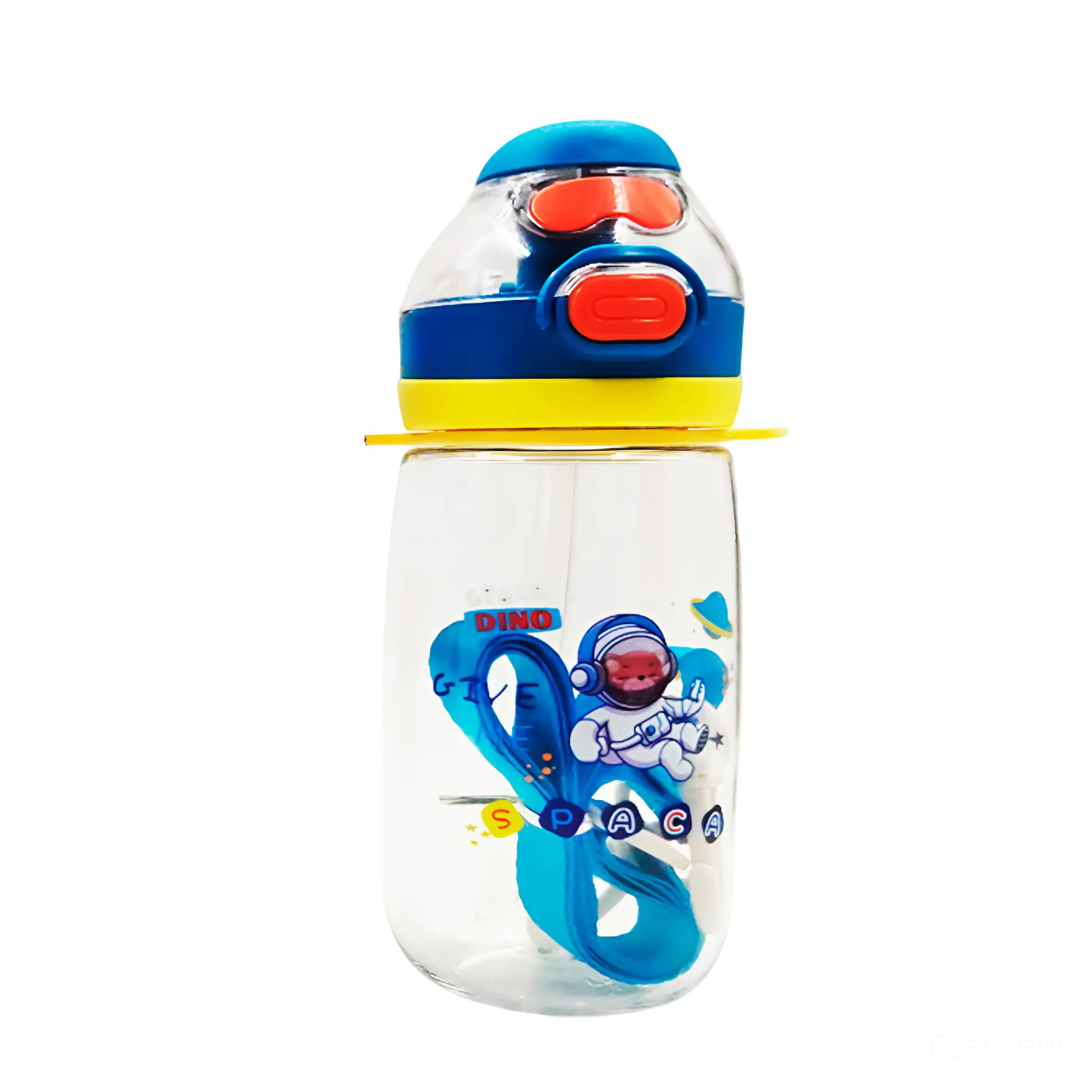 Бутылка для воды детская с ремешком 550 мл Синий (HP-14-45BL)