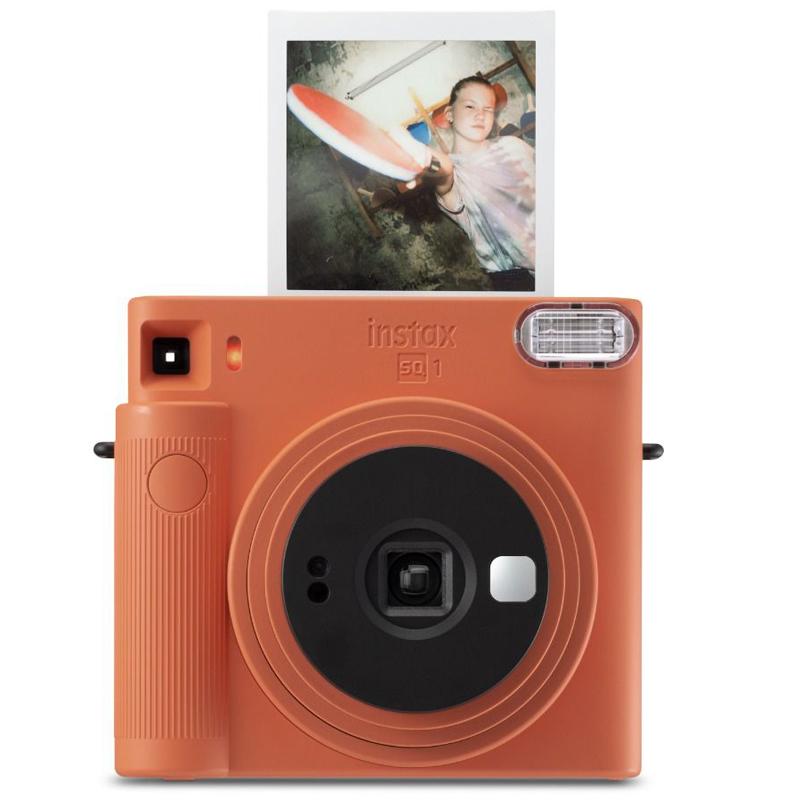 Камера моментальной печати Fujifilm Instax Square SQ 1 + Чехол + Фотоальбом + Фотопленка 10 шт. Orange - фото 2