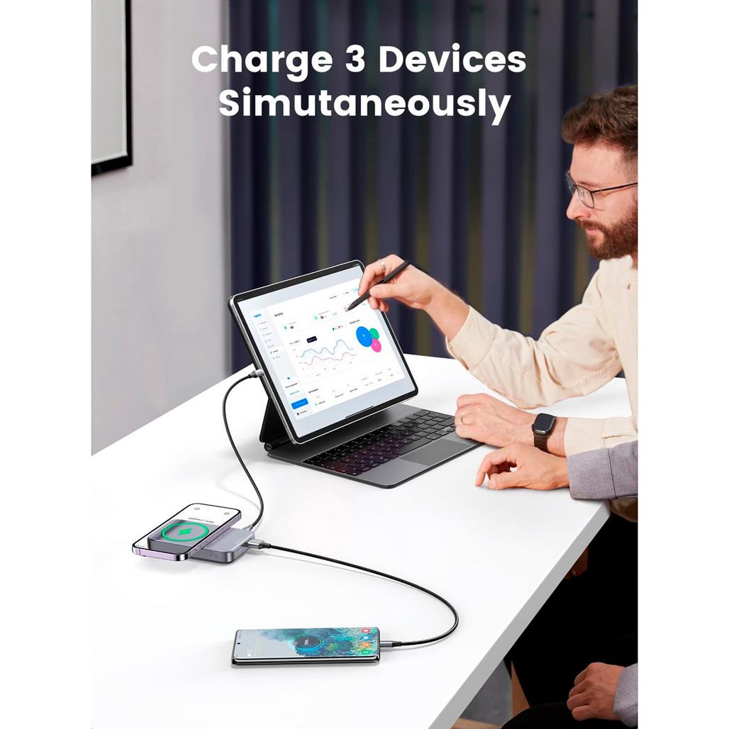 Внешний аккумулятор Ugreen 10000 mAh 20W Gray (PB206) - фото 6