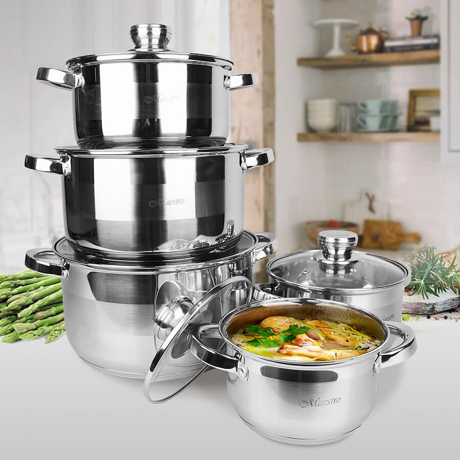 Набор кастрюль Maestro MR-2220-10 (16449) - фото 2 Набор кастрюль Maestro MR-2220-10 (16449) - фото 2