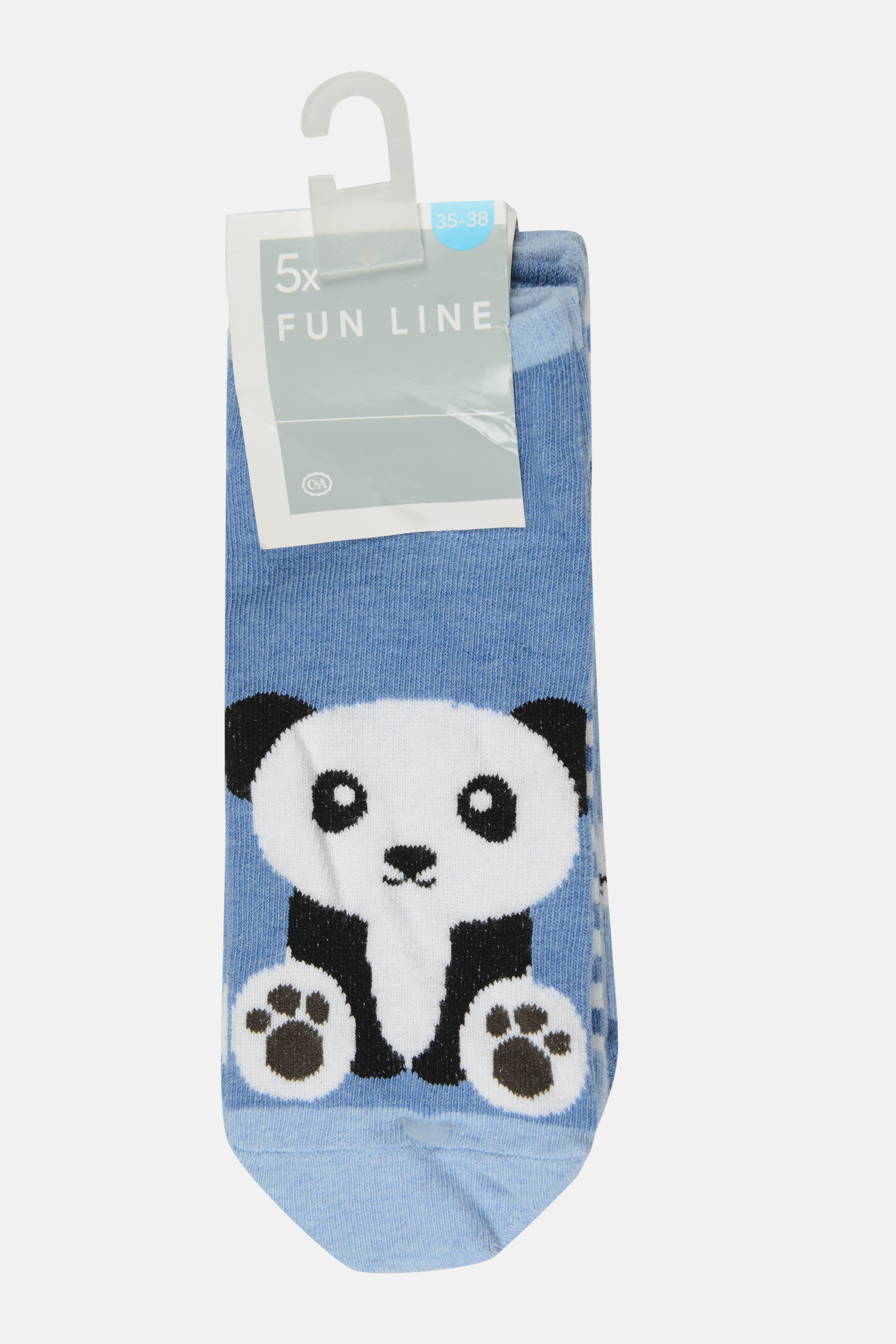 Шкарпетки C&A р. 39-42 5 пар Синьо-білий (5867079840524)