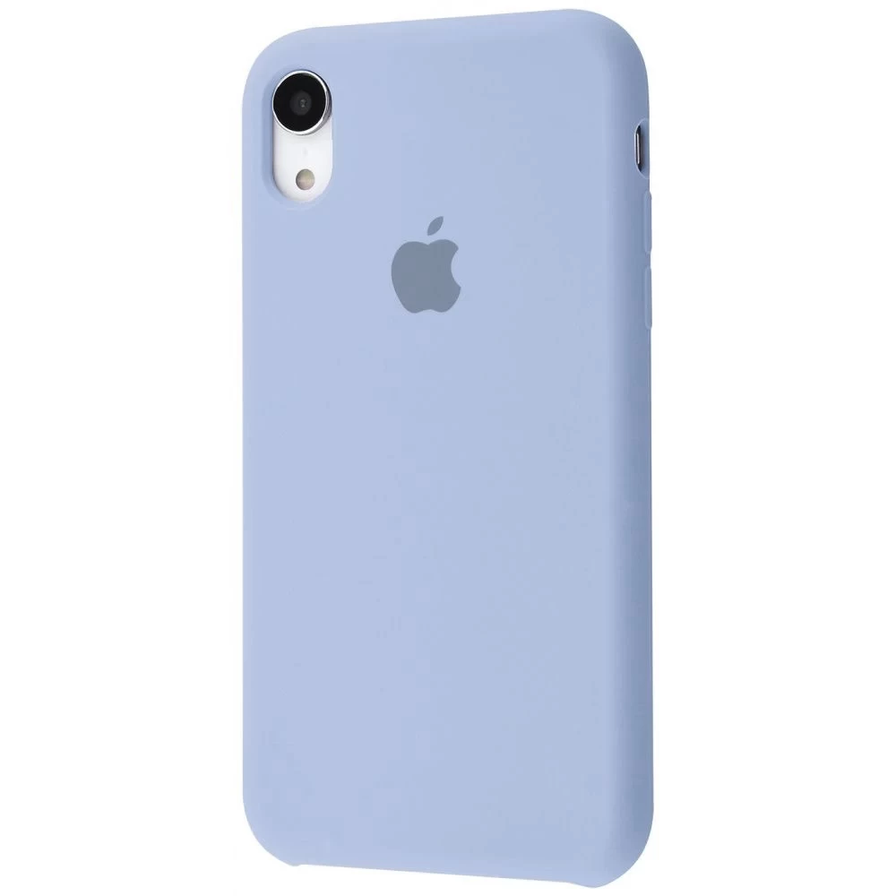Силиконовый Чехол Накладка Silicone Case для iPhone XR Закрытый низ Lilac