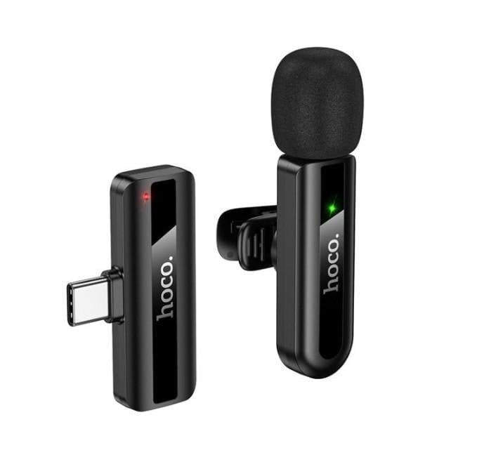 Микрофон-петличка Hoco L20 Fair Wireless Microphone Type-C Черный