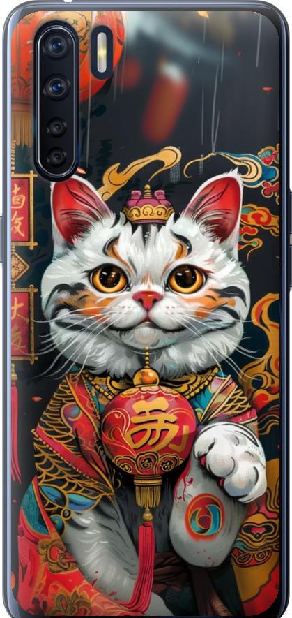 Чохол на Oppo A91 China Cat v2 (6135t-1884-42517)