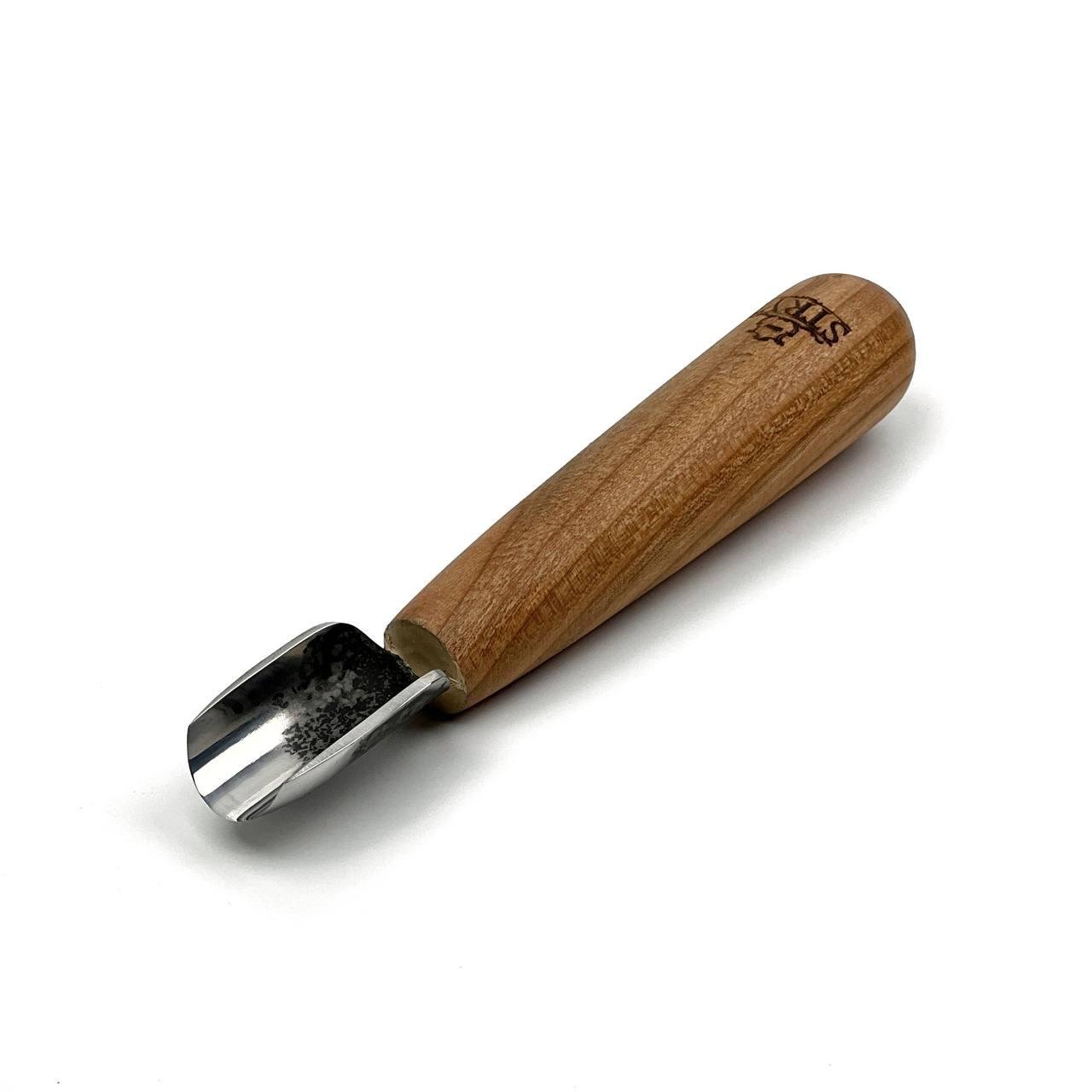 Стамеска АЮ-STRYI коротка півкругла бюджетна скошена 20 мм (201121)