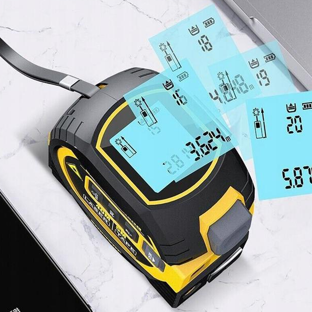 Далекомір-рулетка і лазерний нівелір з дисплеєм 40 м/5 м - фото 5