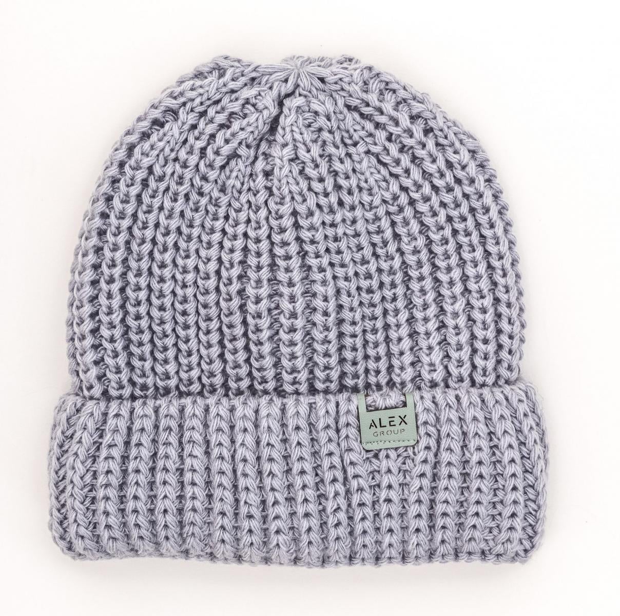 Шапка детская зимняя Alex Глория 48-52 см Серый