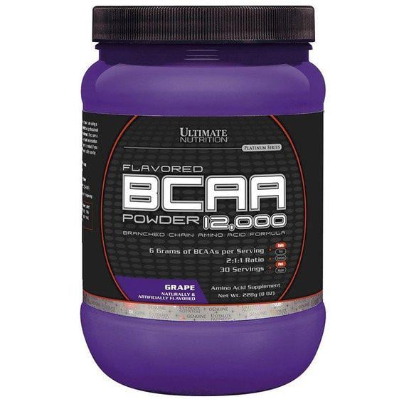 Амінокислота BCAA для спорту Ultimate Nutrition Flavored BCAA 12,000 Powder 228 г 30 порцій Grape