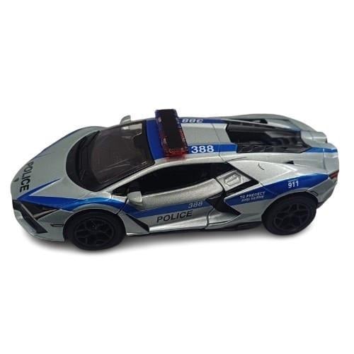 Машина Kinsmart Lamborghini Revuelto серебристый (KT5459WPR) Машина Kinsmart Lamborghini Revuelto серебристый (KT5459WPR)
