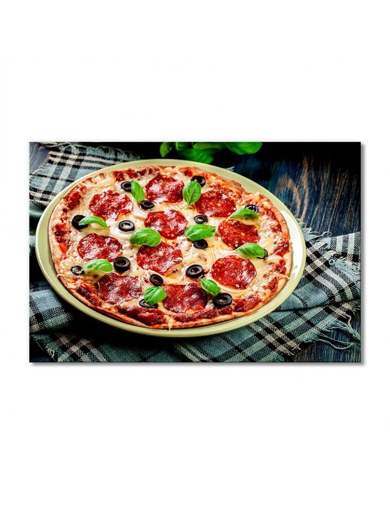 Картина модульная Пицца с базиликом 1 модуль 60x90 см
