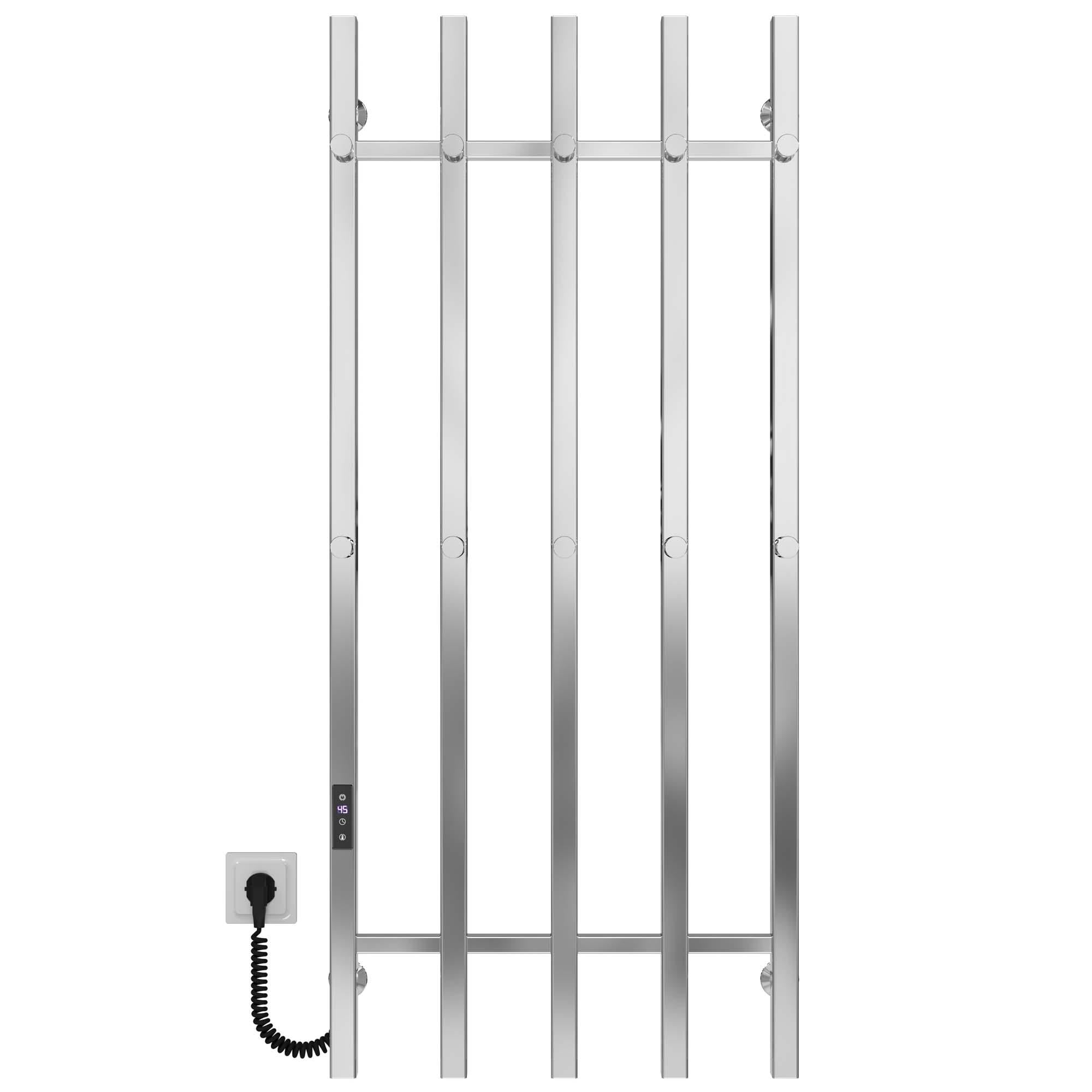 Рушникосушарка електрична Deffi Split П5 JD04 ліве підключення нержавіюча сталь 500х1200 мм Хром (A.SP.120.50.5.E.C.L.2)