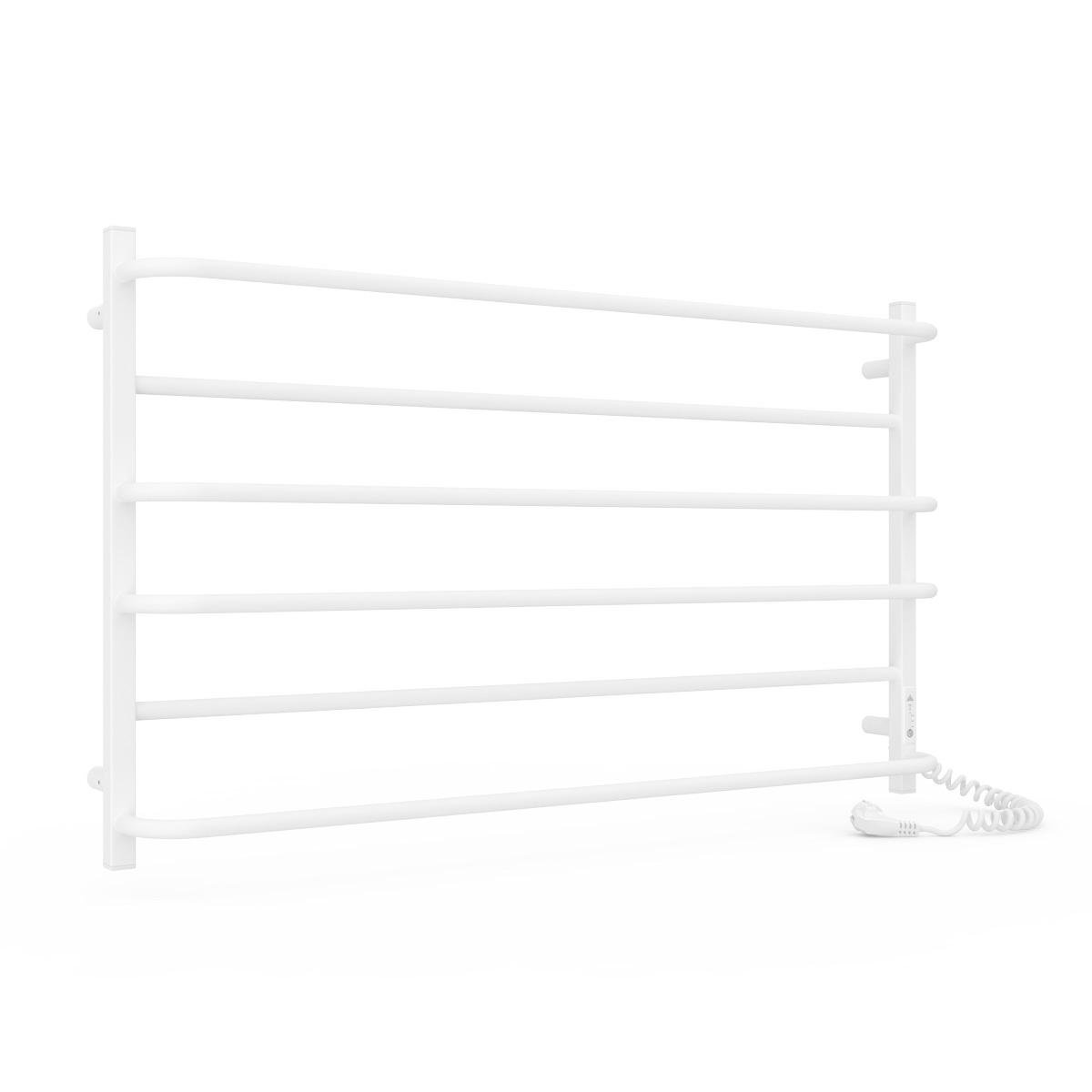 Полотенцесушитель электрический для ванной Laris Зебра Практик ЧФ6 1000х600 мм Е из стали Белый (147-127-77700083)