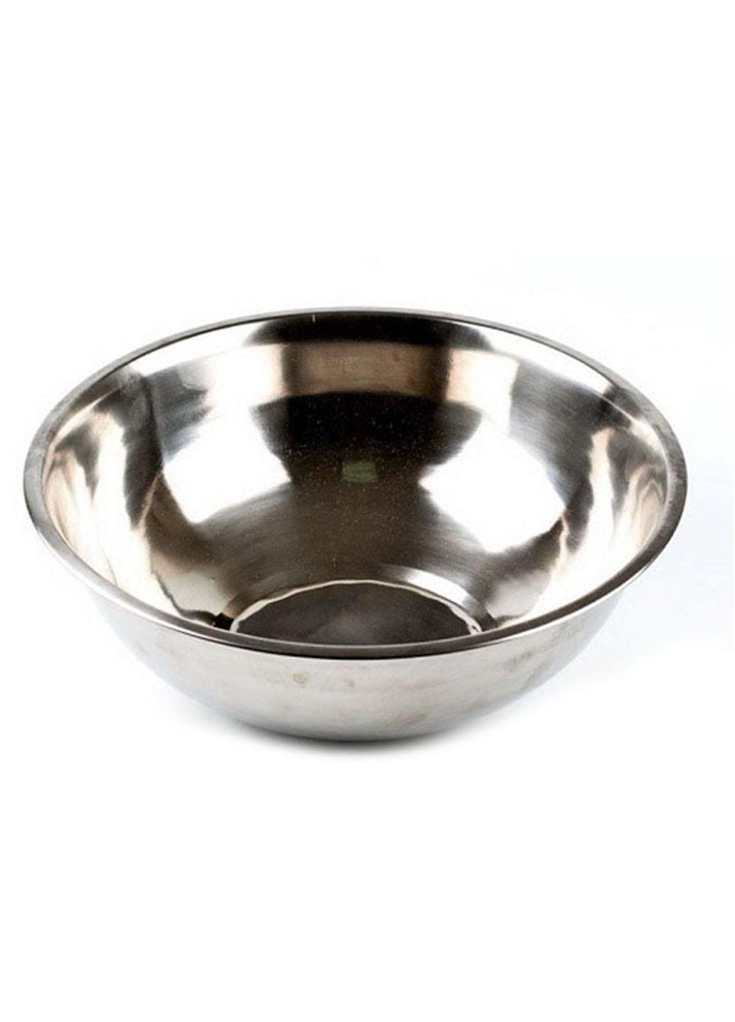 Миска - таз глубокий Stenson из нержавеющей стали 3,5 л 28 см Серый (86819)