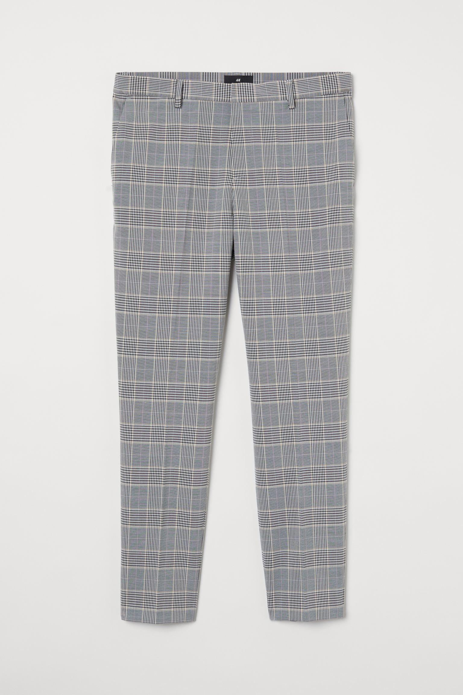 Штани H&M клітинка р. 29 Сіро-чорний (S1007967497)